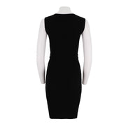 Fitted U-Neck Half Zip Tank Dress