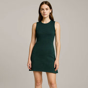 Round Neck Cut Sleeve Slim Fit Dress