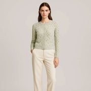 Round Neck Basic Version Knitted Cardigan Jacket