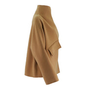 Short Half Height Collar Woolen Jacket