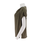 Recreational T-Shirt With A Loose Collar