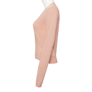 Women'S V-Neck Long Sleeved Open Chest