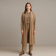 Knitted Long Cashmere Jacket