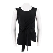 Tie Up Round Neck Pullover Top