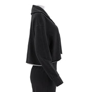 Flip Collar Short Thin Hoodie
