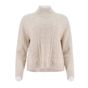 Fried Dough Twists Knitting Pullover Sweater