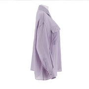 Long Sleeve Button Up Woven Shirt