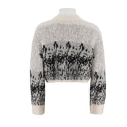 Womens Alpaca-Blend V-Neck Cardigan