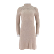 Ladies Mock Neck Long Sleeve Dress