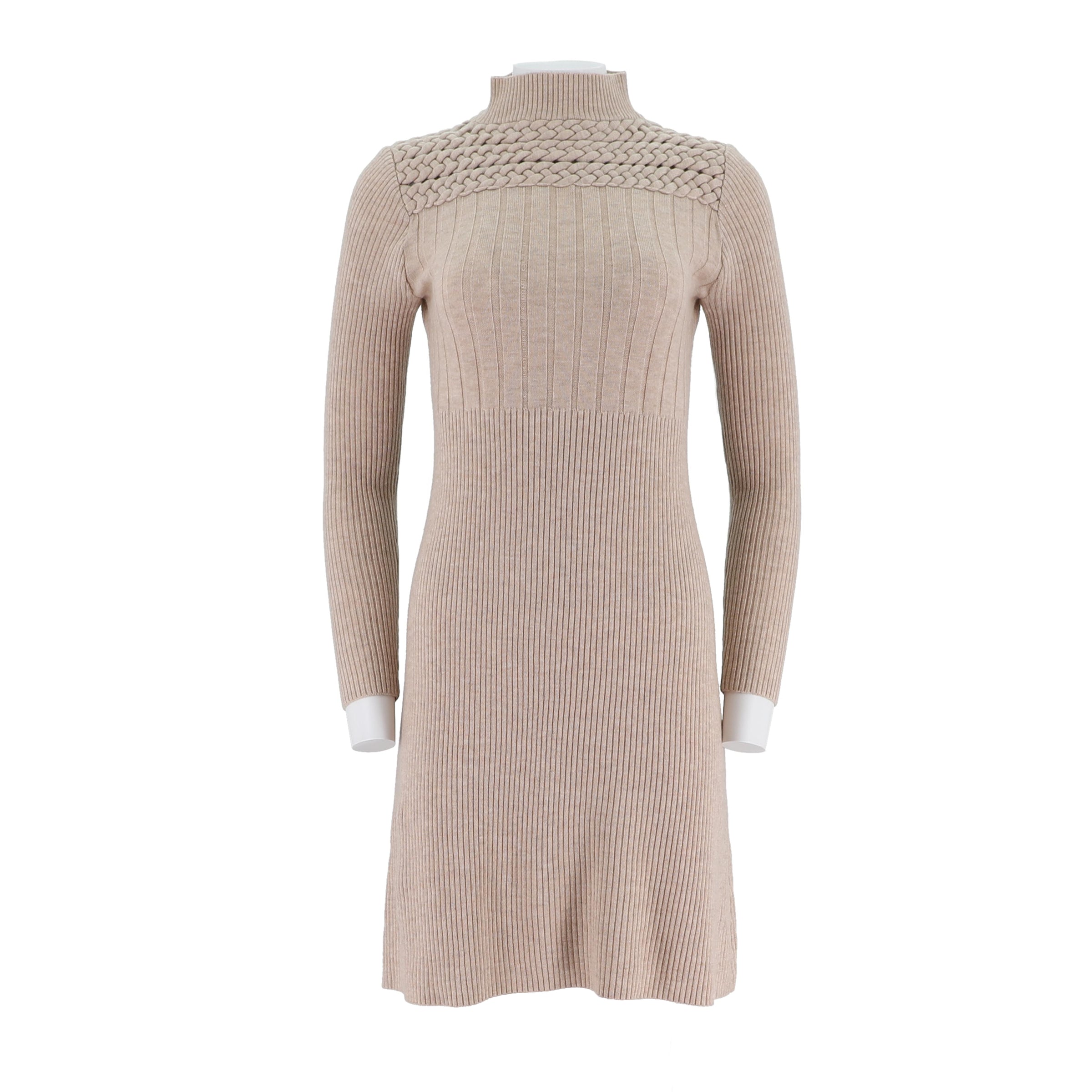 Ladies Mock Neck Long Sleeve Dress