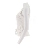 Pointelle Sleeveless Knit Top