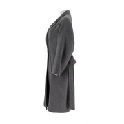 Camel Silk Wool Long Jacket