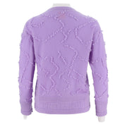 Womens Tassel Jacquard Cashmere Sweater