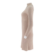 Ladies Mock Neck Long Sleeve Dress