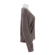 V-Neck Drop Shoulder Knit Pullover