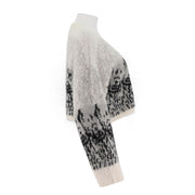Womens Alpaca-Blend V-Neck Cardigan