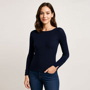 Long-Sleeve Knitted Pullover