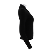 Women'S Reverse Collar Half Open Chest Long Sleeved Shirt