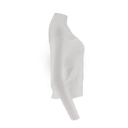 Irregular Sloping Shoulder Collar Tight Fitting Pullover