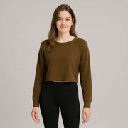 Round Neck Short Pullover Sweater