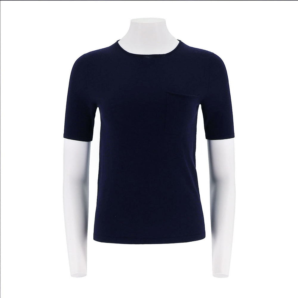 Silk Cotton Short Sleeve Sweater