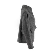 Short Woolen Herringbone Jacket