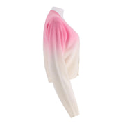 Gradient Cardigan Sweater Sweater Jacket