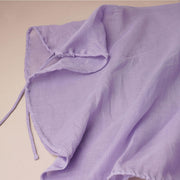 Lightweight Round-Neck Woven Top
