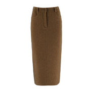 Medium To Long Woolen Skirt