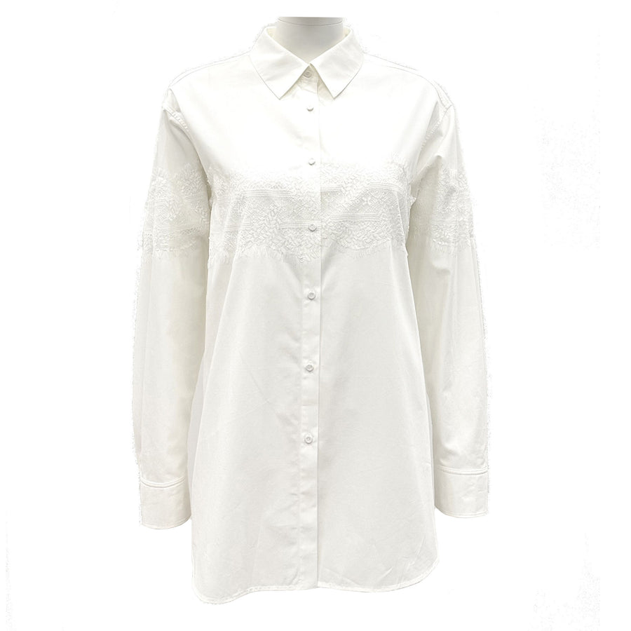 Lace Patchwork Loose Shirt