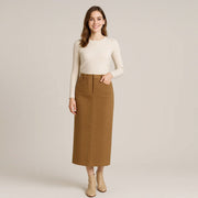 Medium To Long Woolen Skirt