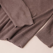 V-Neck Drop Shoulder Knit Pullover