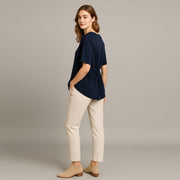Relaxed Tee With Back Slit