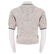 Crew Neck Short Sleeve Cropped Pullover
