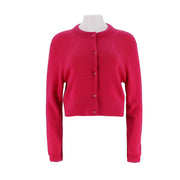 Round neck single breasted lightweight cardigan