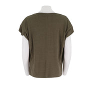 Recreational T-Shirt With A Loose Collar