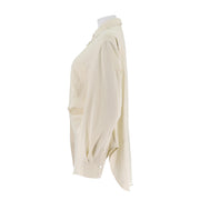 Polo Collar Loose Fit Combed Cotton Shirt