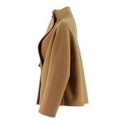 Short Half Height Collar Woolen Jacket