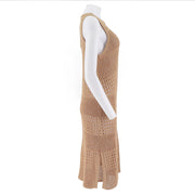 Sleeveless Long Knit Dress