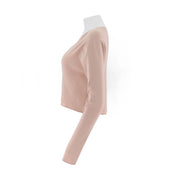 Cropped Combed Cotton Cardigan