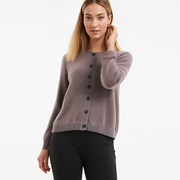 Round Neck Cardigan