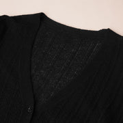 V-Neck Slim Fit Knitted Cardigan