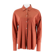 Relaxed Cotton Button-Up Shirt