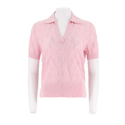 Polo Collar Cut-Out Sweater