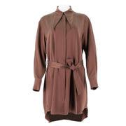 Collar Slim Fit Shirt Skirt
