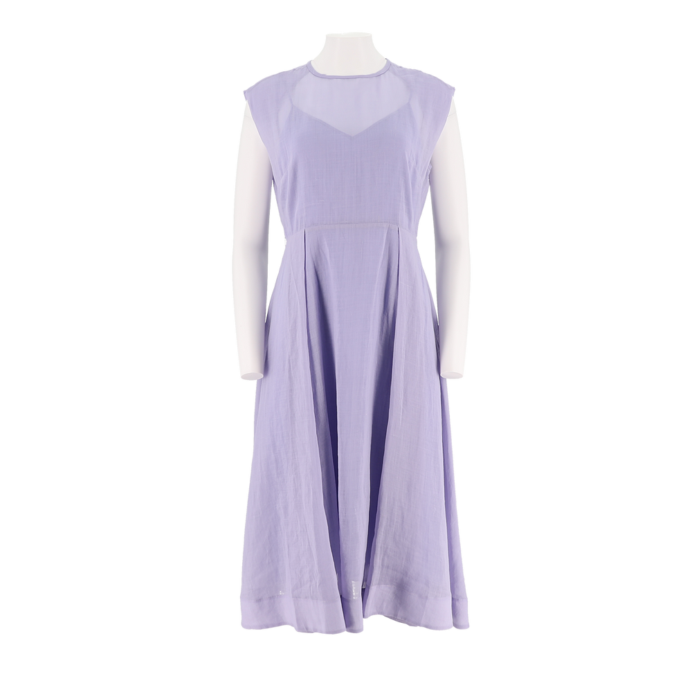 Sleeveless A-Line Woven Dress