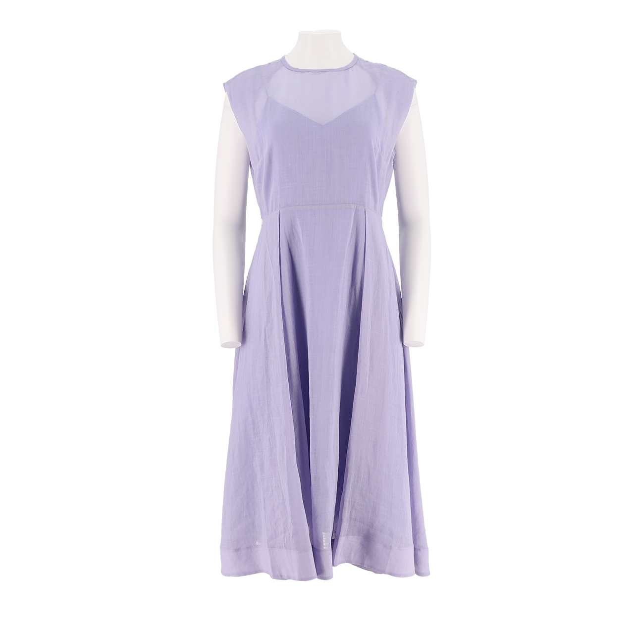 Sleeveless A-Line Woven Dress