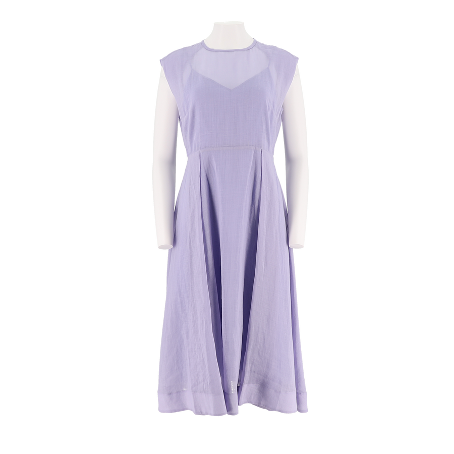 Sleeveless A-Line Woven Dress