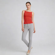Sleeveless Fitted Cropped Tank Top