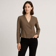 Cropped Linen Jacket